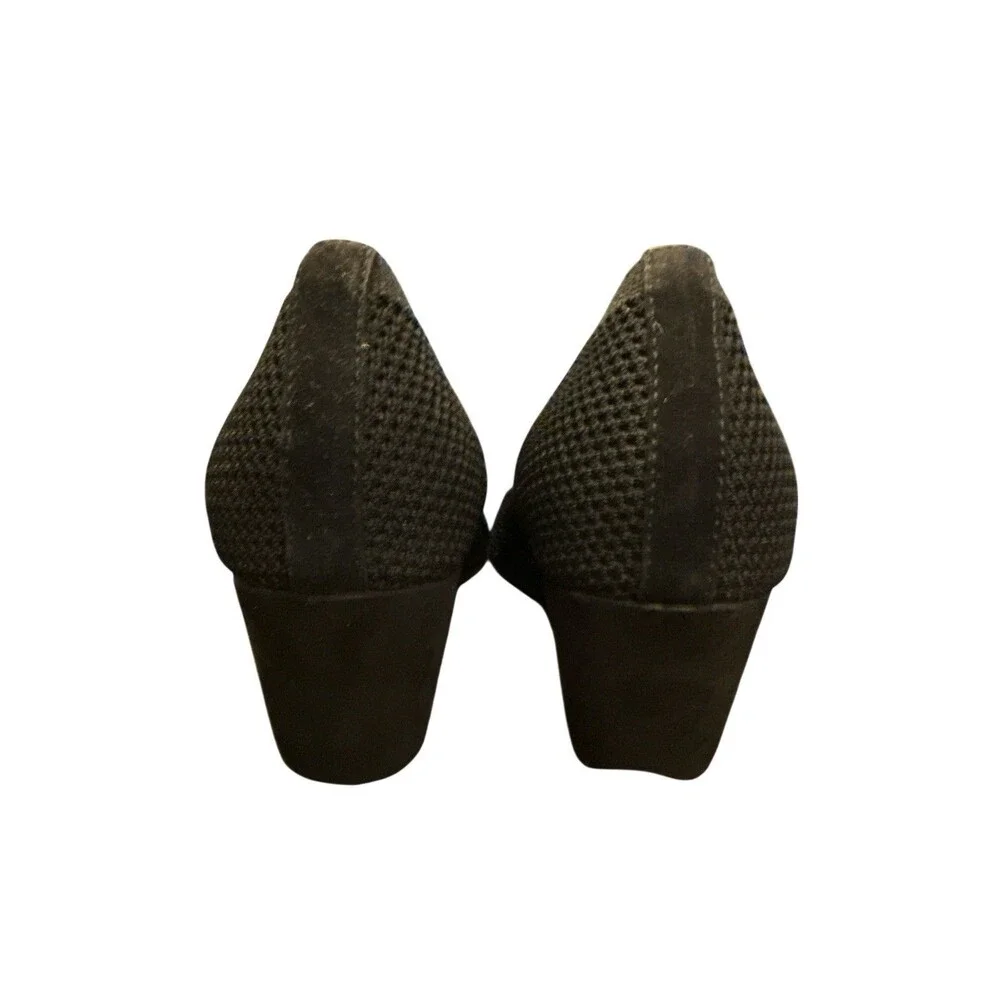 Eileen Fisher Womens Kiss Stretch Knit Pumps Size 8 Black Heels Comfort Workwear